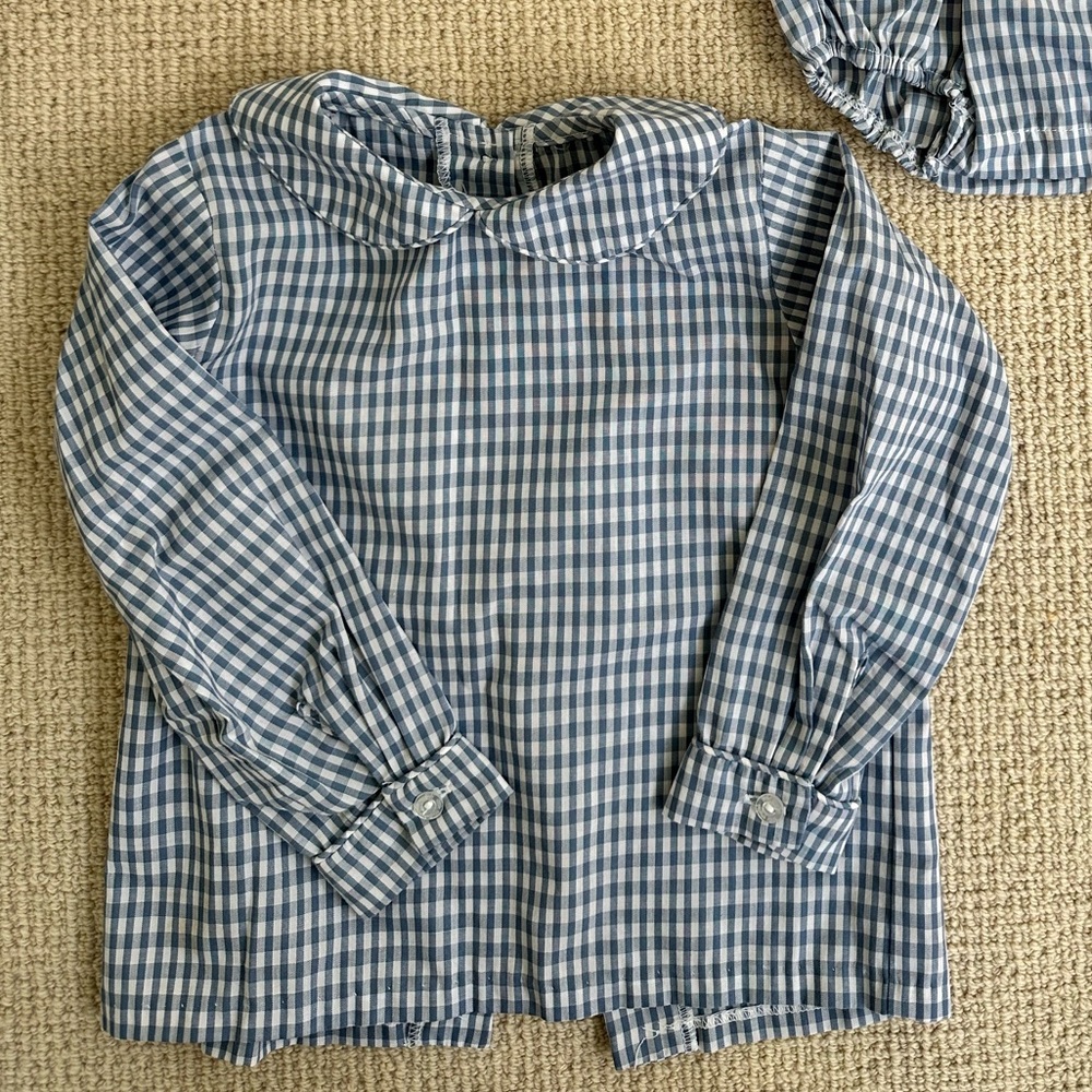 Blue Gingham Little English Shirt